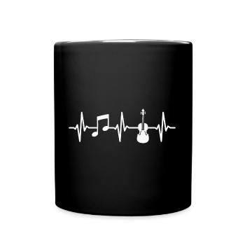 Alto Battement de cœur Alto - Mug uni - noir - Devant