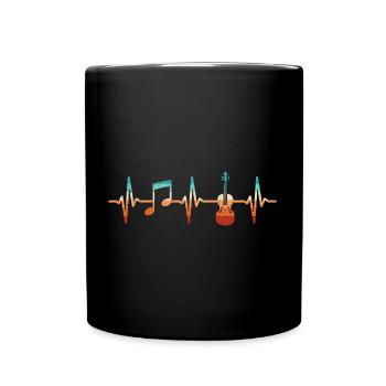 Alto Battement de cœur Alto - Mug uni - noir - Devant