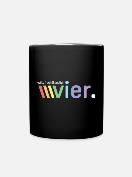 Sauvage, effronté et enfin quatre - Mug uni - noir