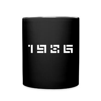Année de naissance Anniversaire Né(e) en 1986 - Mug uni - noir - Devant