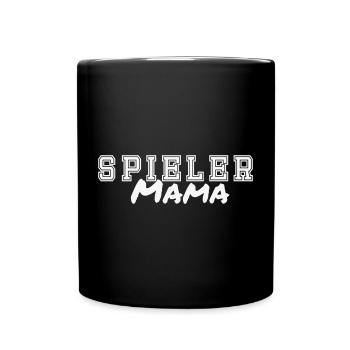 Spieler Mama - Tasse einfarbig - Schwarz - Vorne