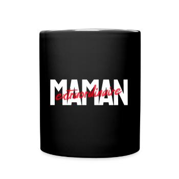 Maman extraordinaire - Mug uni - noir - Devant