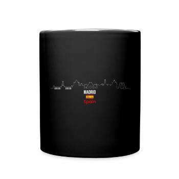 Skyline Madrid - Mug uni - noir - Devant