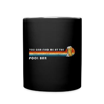 Pool Party Bathing Party Time - Full Colour Mug - black - Front
