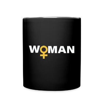 WOMAN - Full Colour Mug - black - Front