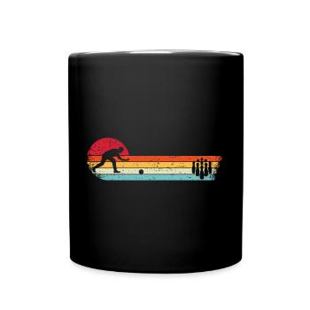Quilles Bowlers Bowlers Bowling Bowling Rétro Skittles Tour - Mug uni - noir - Devant