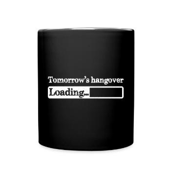Der Kater-Loading von morgen - Tasse einfarbig - Schwarz - Vorne