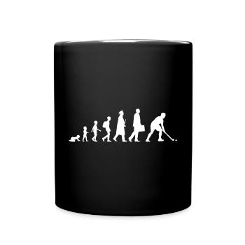 Feldhockey Evolution - Tasse einfarbig - Schwarz - Vorne