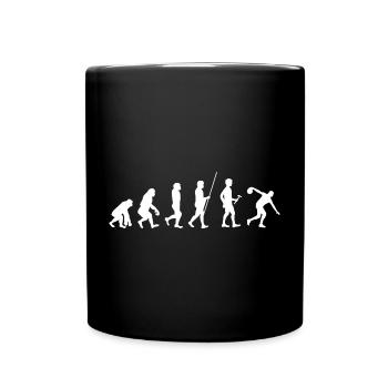 Kegeln - Tasse einfarbig - Schwarz - Vorne