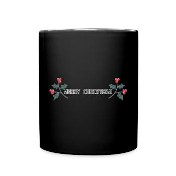 Merry Christmas - Tasse einfarbig - Schwarz - Vorne