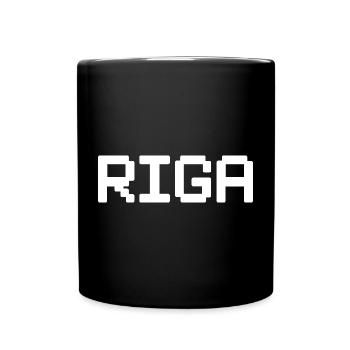 RIGA Latvia Lettland - Full Colour Mug - black - Front