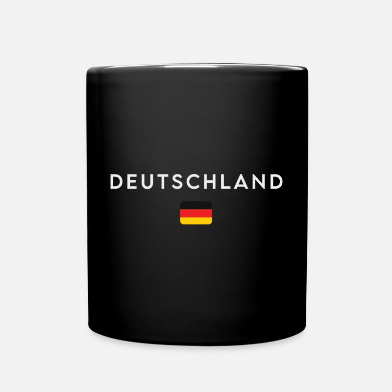 Flagge Deutschlands, deutscher Stolz - Tasse einfarbig - Schwarz