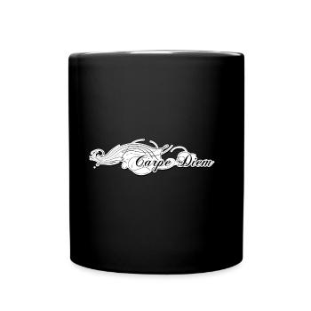 Carpe Diem - Tasse einfarbig - Schwarz - Vorne
