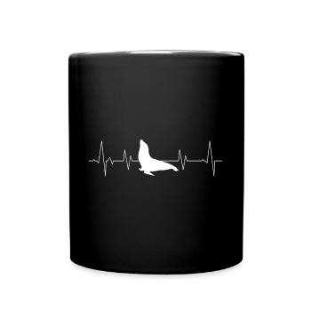 Robbe - Tasse einfarbig - Schwarz - Vorne