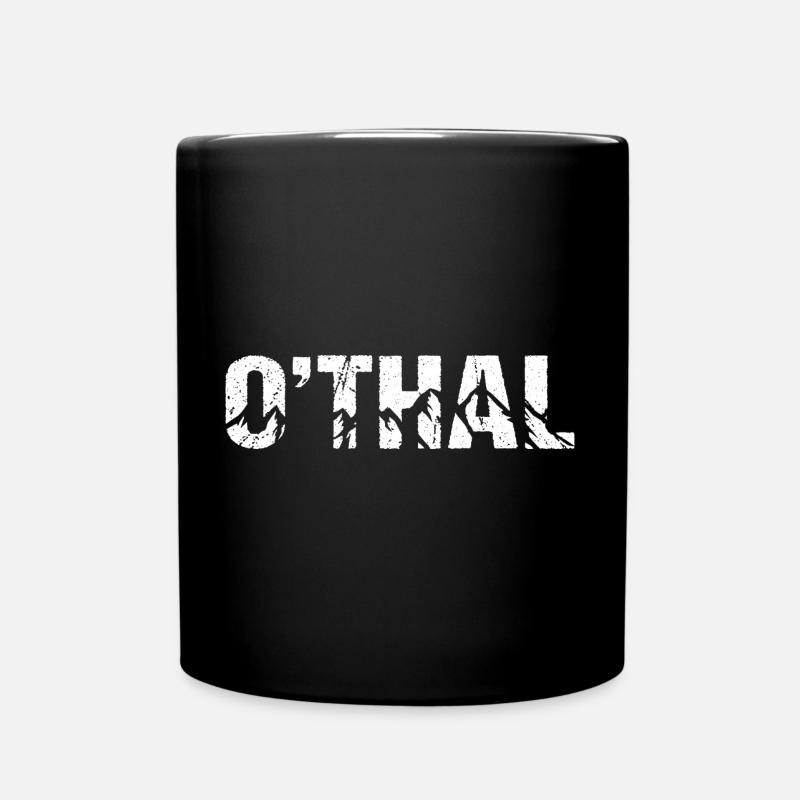 O'thal Oberwiesenthal Berge - Tasse einfarbig - Schwarz