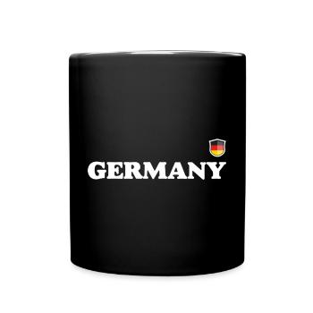 T-shirt de typographie Germany Crest - Mug uni - noir - Devant