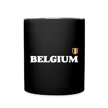 Belgium Flag - Full Colour Mug - black - Front