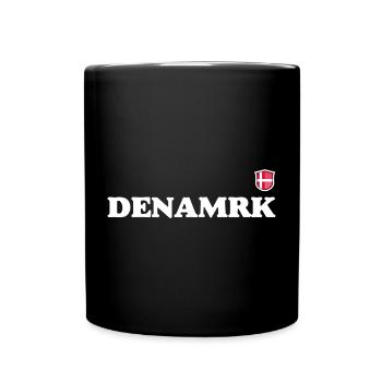 Danemark - Mug uni - noir - Devant