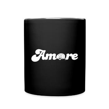 Amore Caravan Love Cool Quotes Camping Italy - Full Colour Mug - black - Front
