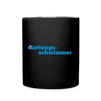 Rettungsschwimmer - Tasse einfarbig - Schwarz - Vorne