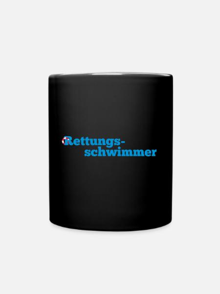 Rettungsschwimmer - Tasse einfarbig - Schwarz