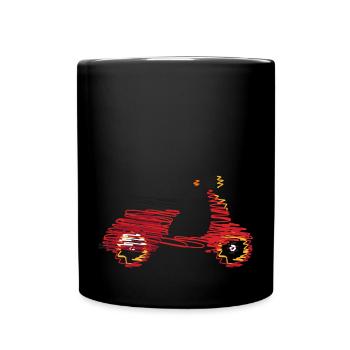 Roller - Tasse einfarbig - Schwarz - Vorne