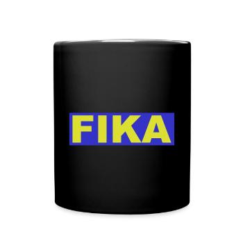 FIKA | Coffee Cake Calm Time-Out - Tasse einfarbig - Schwarz - Vorne
