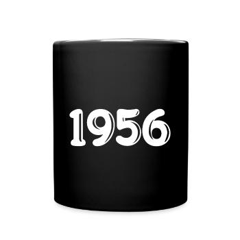 Né en 1956 - Mug uni - noir - Devant