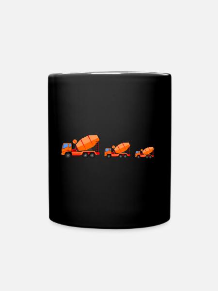 Baustelle - Tasse einfarbig - Schwarz