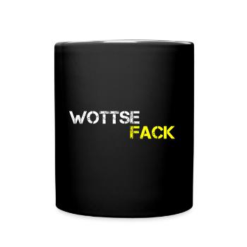 Drôles de phrases Wottsefack Denglisch - Mug uni - noir - Devant