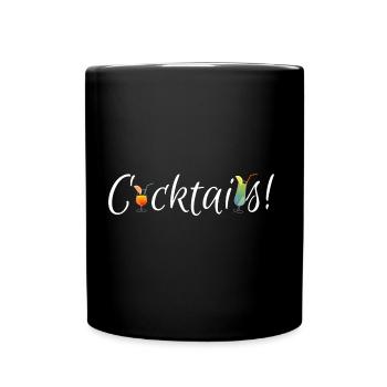 Cocktails - Tasse einfarbig - Schwarz - Vorne