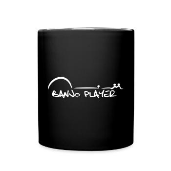 Cadeau de chemise de joueur banjo - Mug uni - noir - Devant