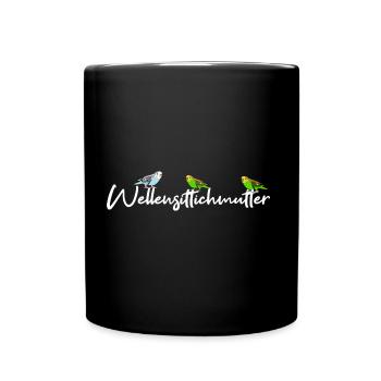 budgerigar - Full Colour Mug - black - Front