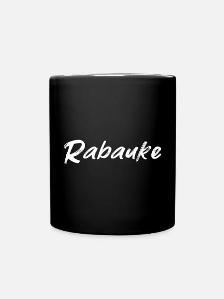 Rabauke - Tasse einfarbig - Schwarz
