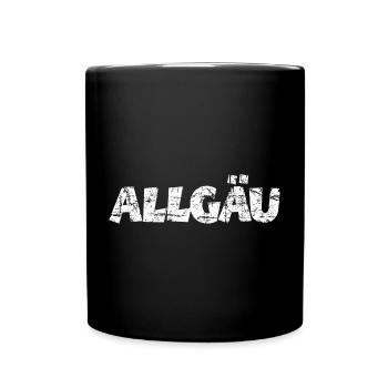 Allgäu - Tasse einfarbig - Schwarz - Vorne