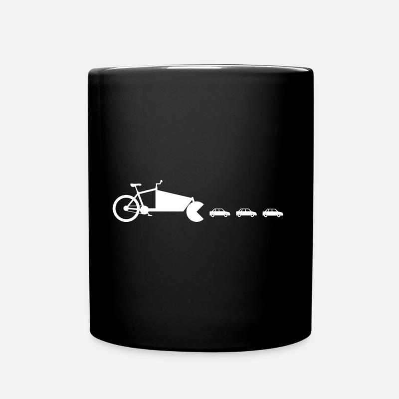 Auto-presseur de vélo cargo - Mug uni - noir