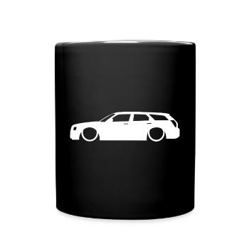 Klassische Kombi Silhouette Low life - Tasse einfarbig - Schwarz - Vorne