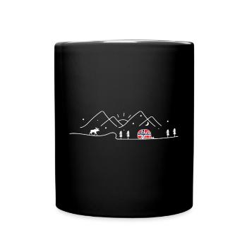Norway Camping Caravan Norway Design - Full Colour Mug - black - Front