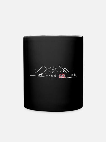 Norvège Camping Caravane Norvège Design - Mug uni - noir