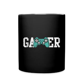 Gamer Glyphs Controller Tee - Full Colour Mug - black - Front