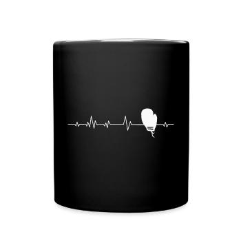 Boxen Boxer Boxerin - Tasse einfarbig - Schwarz - Vorne
