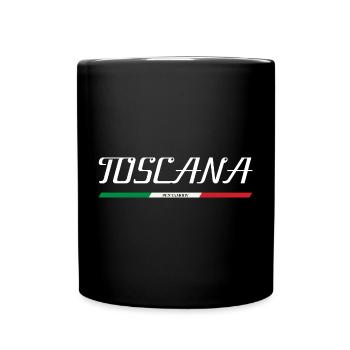 TOSKANA TOSCANA ITALIEN ITALIA URLAUB INSEL (w) - Tasse einfarbig - Schwarz - Vorne