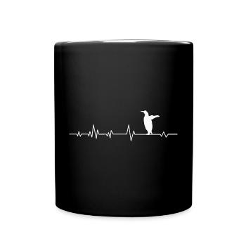 Pinguin Pinguine - Tasse einfarbig - Schwarz - Vorne