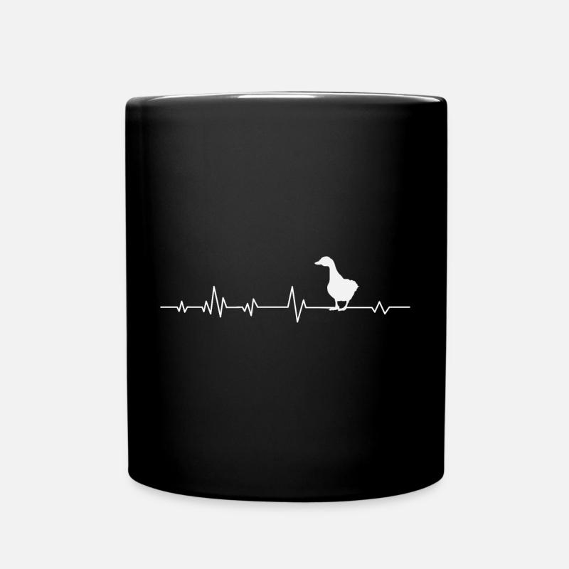 Gans Gänse - Tasse einfarbig - Schwarz