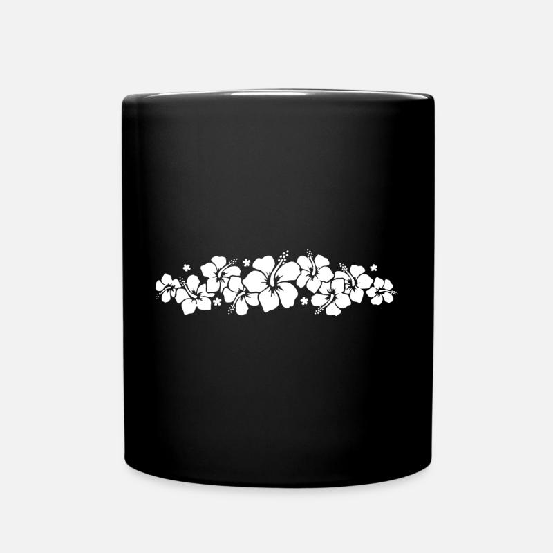 Fleur d’hibiscus - HAWAII - Mug uni - noir