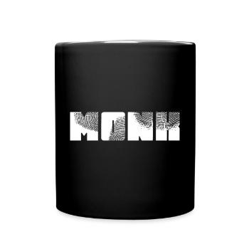 Moine - Mug uni - noir - Devant