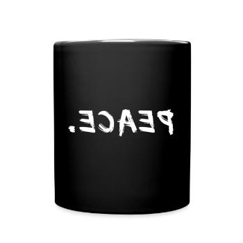 Paix inversée Paix mondiale Paix mondiale Ukraine pas de guerre - Mug uni - noir - Devant