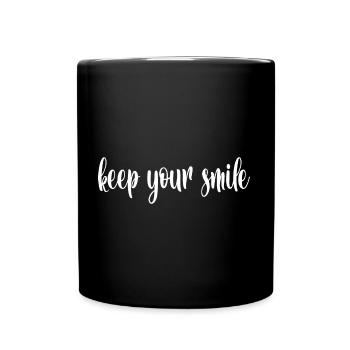 gardez le sourire - Mug uni - noir - Devant