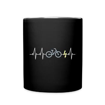 E-Bike Heartbeat - Mug uni - noir - Devant