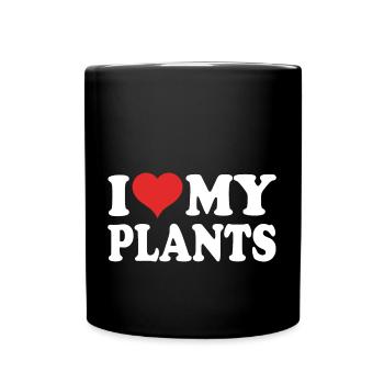 Chuchoteur de plantes - Mug uni - noir - Devant